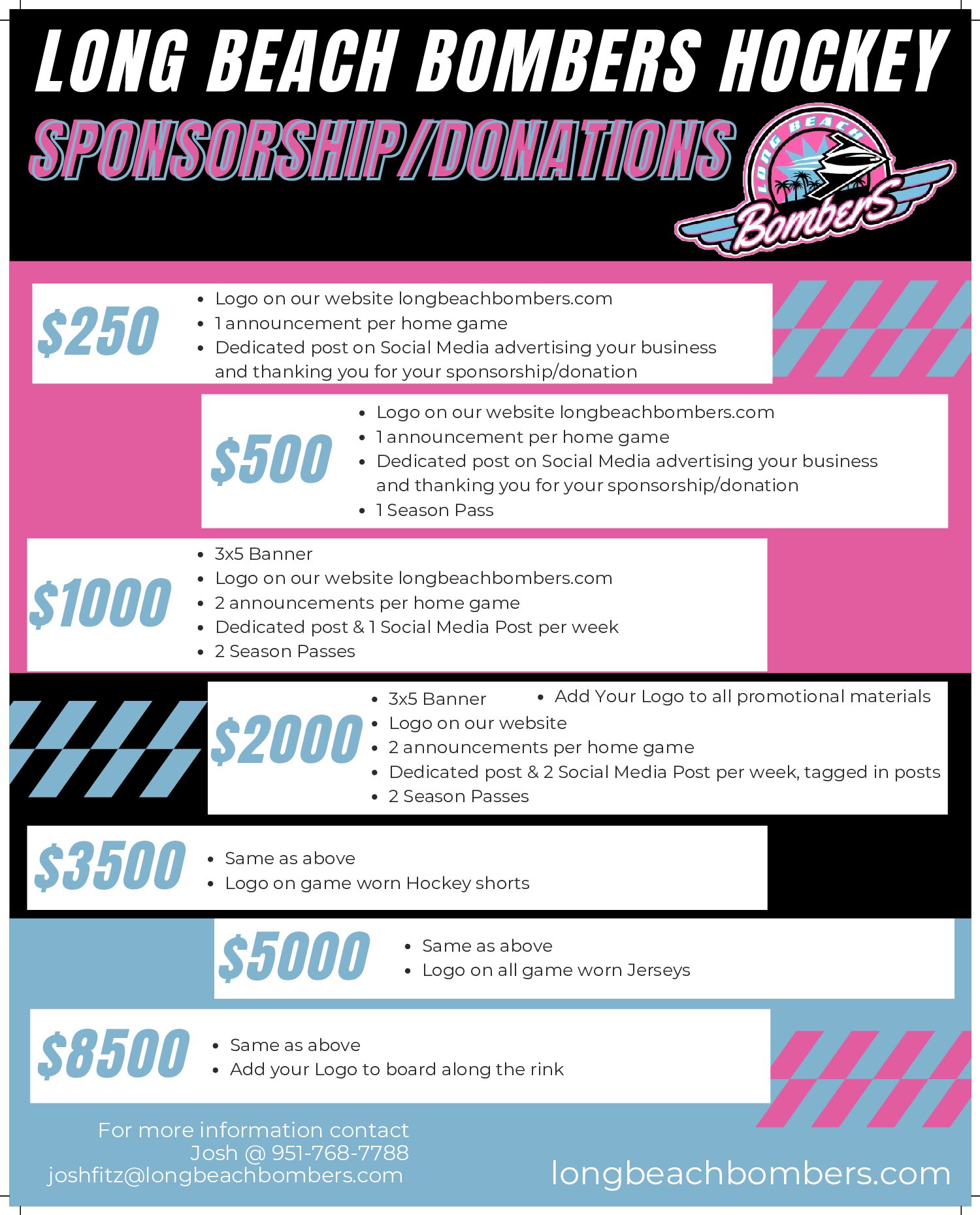 LB bombers Sponsorship_ donations